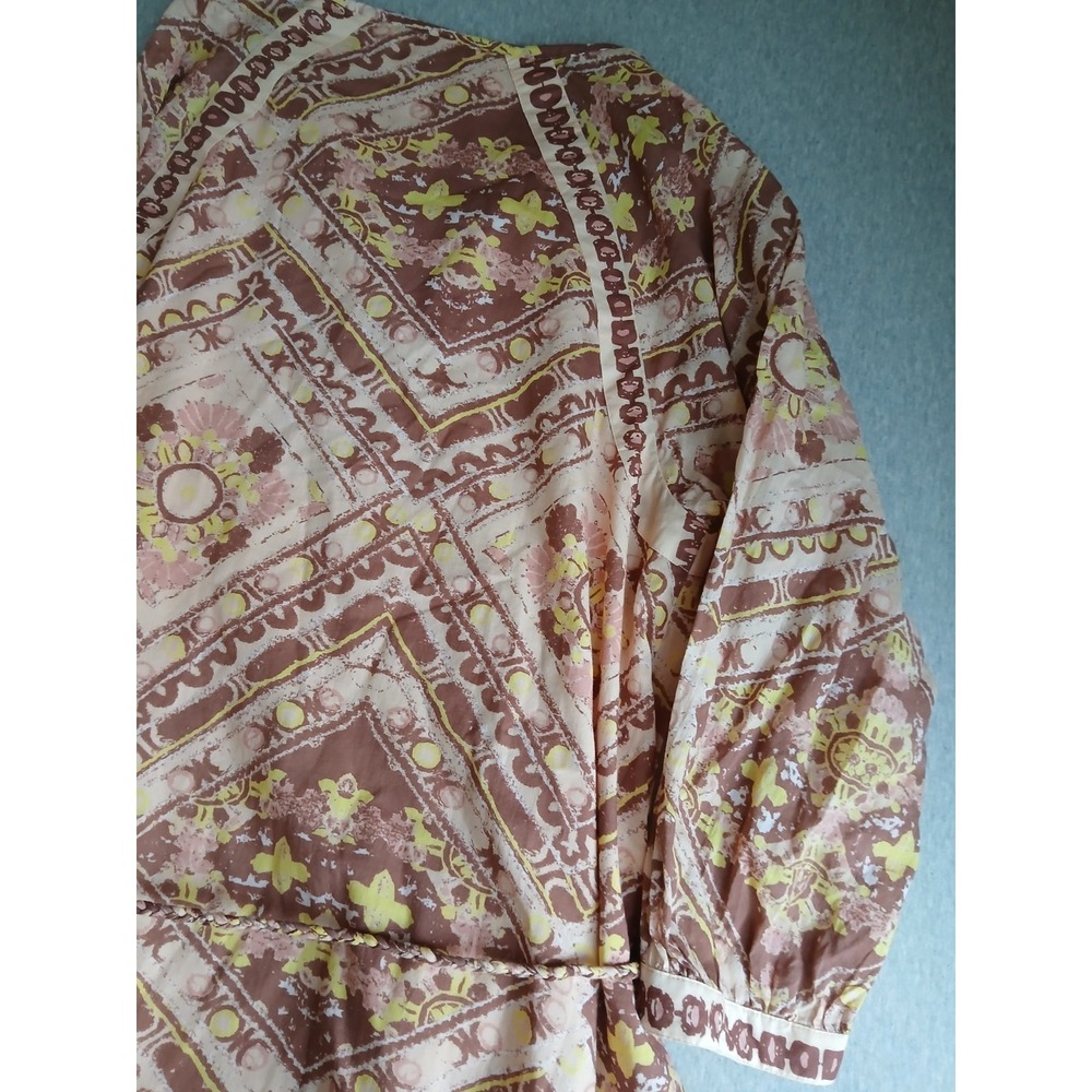 Cleobella Dress Large Amber Organic Cotton Mini Tassel Boho Cottage Resort Beach - Picture 15 of 16
